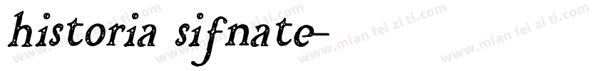historia sifnate字体转换